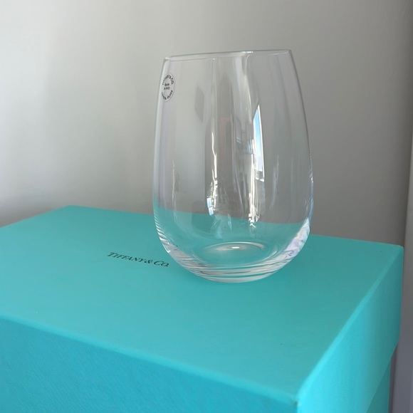 Tiffany & Co. Dining Tiffany Stemless White Wine Glasses Set Of 2